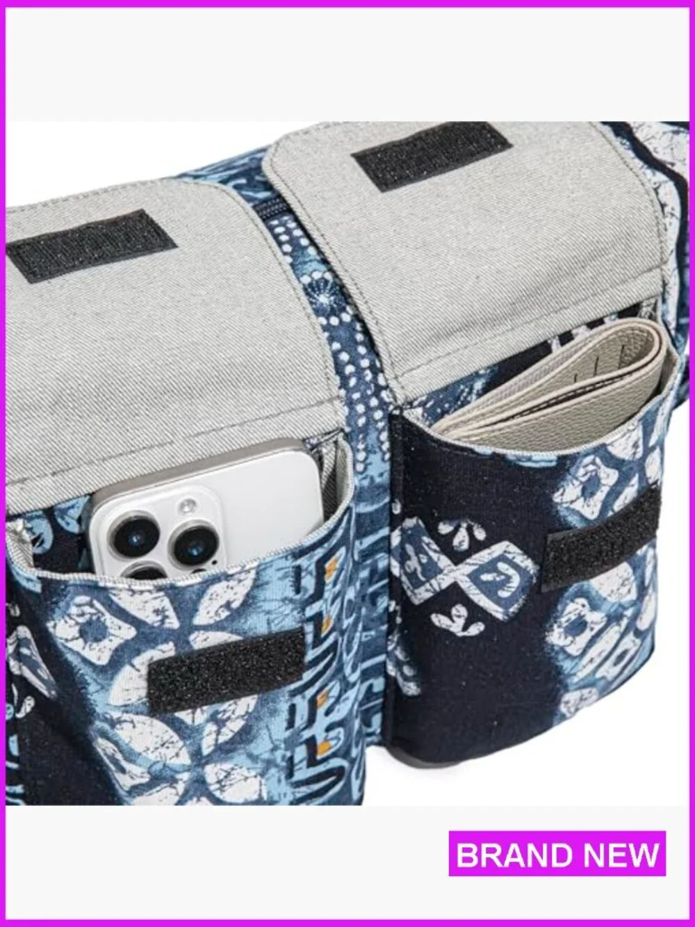 Canvas Hobo Shoulder Bag Boho Hippie Crossbody Multiple Pockets Retro